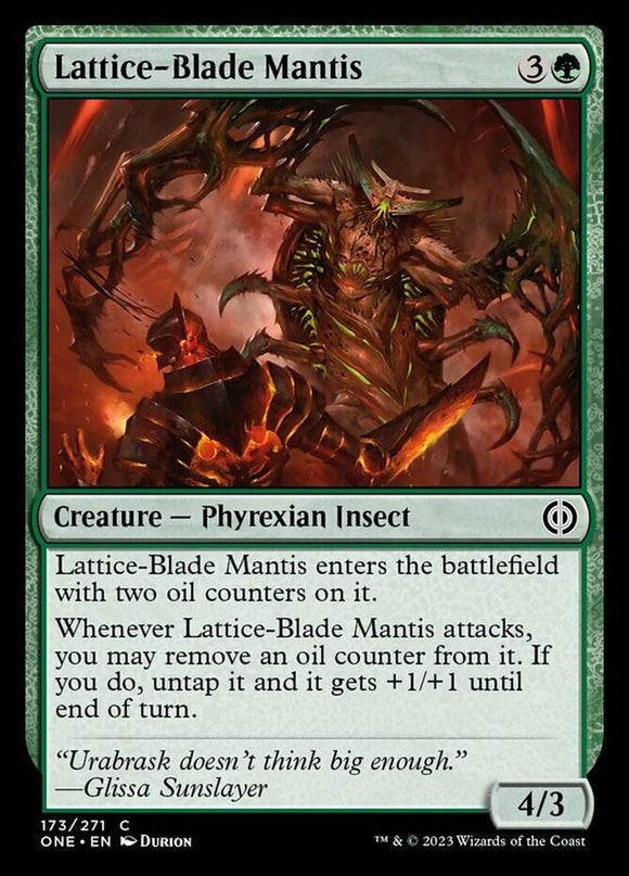 Lattice-Blade Mantis - Phyrexia: All Will Be One - English - NM - MTG