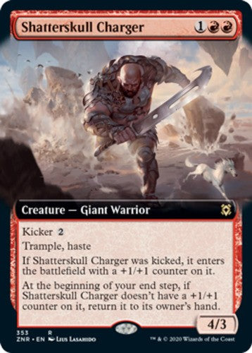 Shatterskull Charger - Extended Art - Zendikar Rising - English - NM - MTG