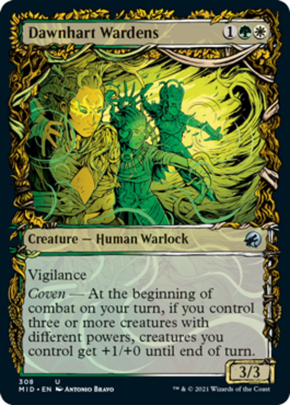 Dawnhart Wardens - Showcase - Innistrad: Midnight Hunt - English - NM - MTG