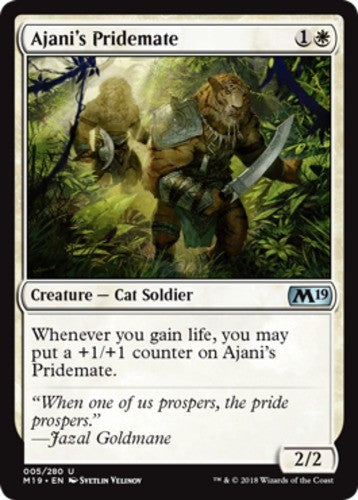 Ajani's Pridemate - Core Set 2019 (M19) - English - NM - MTG