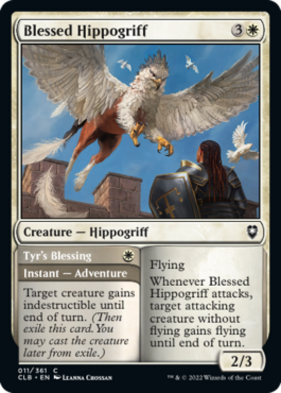 Blessed Hippogriff // Tyr's Blessing - Battle for Baldur's Gate - English - NM -