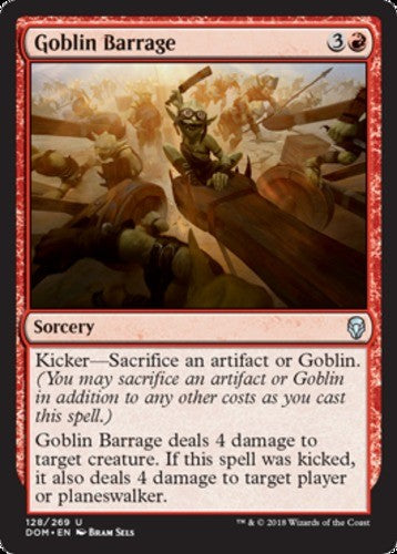Goblin Barrage - Dominaria - English - NM - MTG