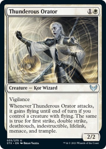 Thunderous Orator - Strixhaven: School of Mages - English - NM - MTG