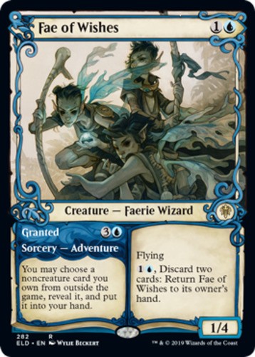 Fae of Wishes // Granted - Showcase - Throne of Eldraine - English - NM - MTG