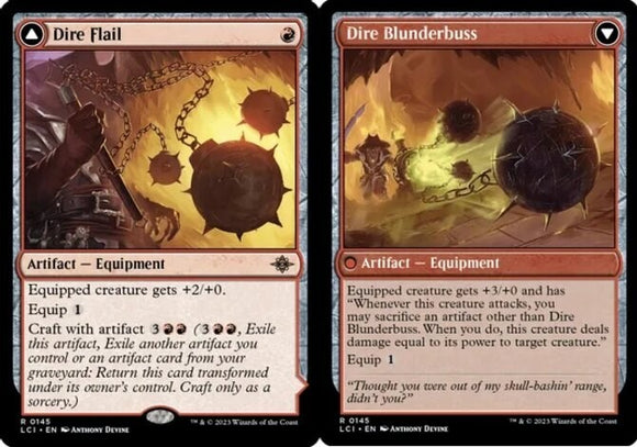 Dire Flail // Dire Blunderbuss - Lost Caverns of Ixalan - English - NM - MTG