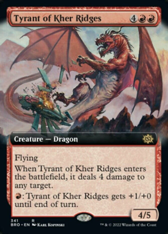 Tyrant of Kher Ridges - Extended Art - The Brothers' War - English - NM - MTG