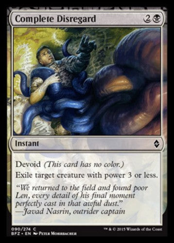 Complete Disregard - Battle for Zendikar - English - NM - MTG