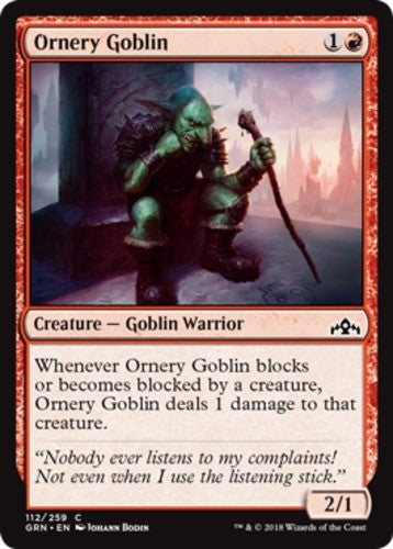 Ornery Goblin - Guilds of Ravnica - English - NM - MTG