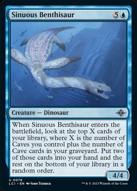 Sinuous Benthisaur - Lost Caverns of Ixalan - English - NM - MTG