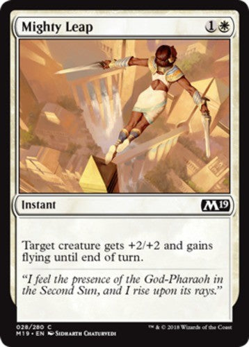 Mighty Leap - Core Set 2019 (M19) - English - NM - MTG