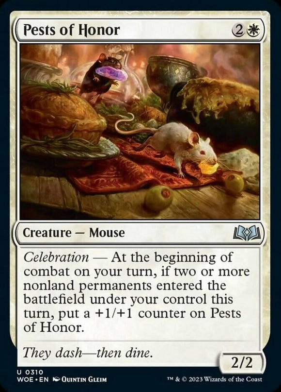 Pests of Honor - Wilds of Eldraine - English - NM - MTG