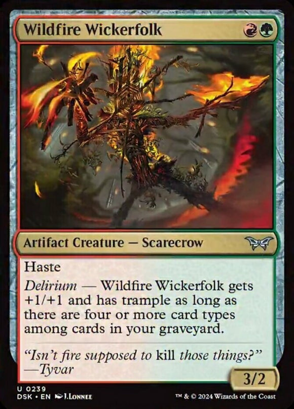 Wildfire Wickerfolk - Duskmourn: House of Horror - English - NM - MTG