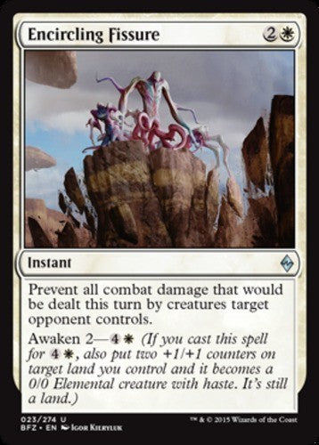 Encircling Fissure - Battle for Zendikar - English - NM - MTG
