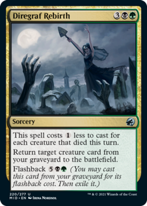 Diregraf Rebirth - Innistrad: Midnight Hunt - English - NM - MTG