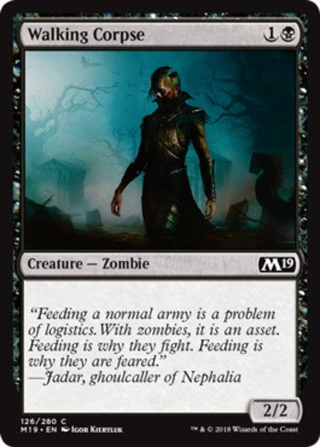 Walking Corpse - Core Set 2019 (M19) - English - NM - MTG