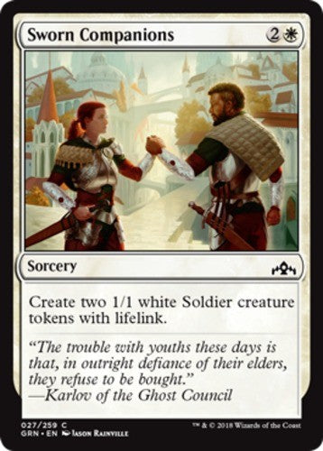 Sworn Companions - Guilds of Ravnica - English - NM - MTG