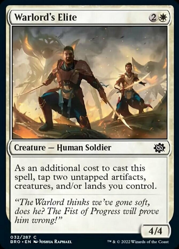 Warlord's Elite - The Brothers' War - English - NM - MTG