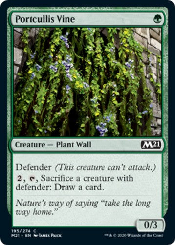 Portcullis Vine - Core Set 2021 (M21) - English - NM - MTG