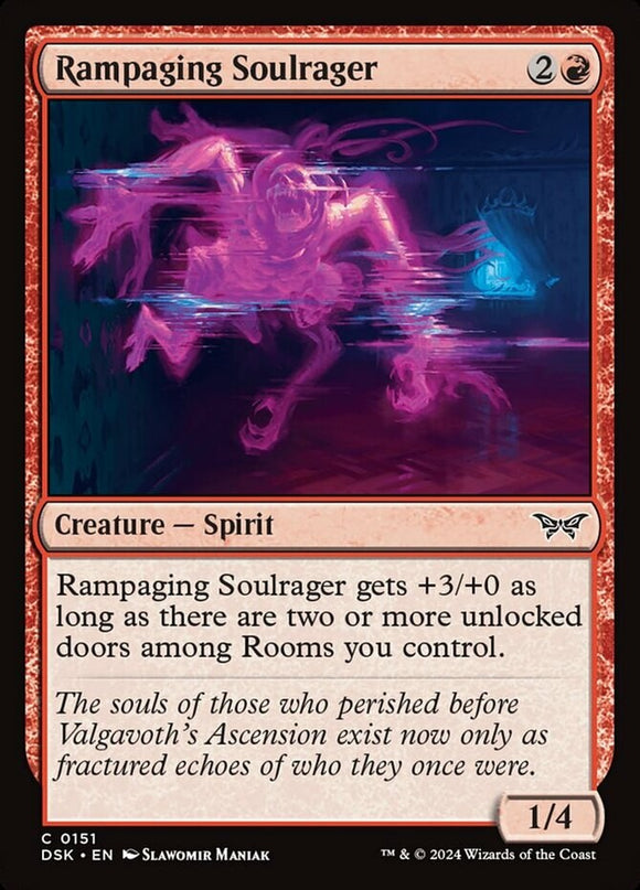 Rampaging Soulrager - Duskmourn: House of Horror - English - NM - MTG
