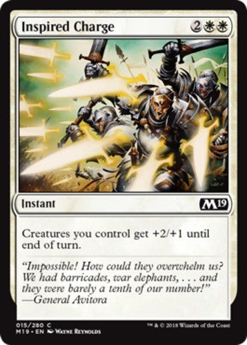 Inspired Charge - Core Set 2019 (M19) - English - NM - MTG