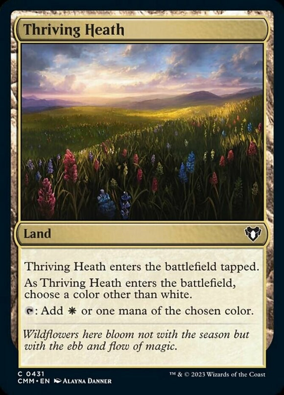 Thriving Heath - Commander Masters - English - NM - MTG