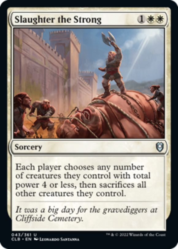 Slaughter the Strong - Battle for Baldur's Gate - English - NM - MTG