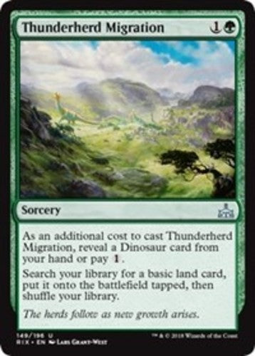 Thunderherd Migration - Rivals of Ixalan - English - NM - MTG