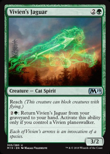 Vivien's Jaguar - Planeswalker Deck Exclusive - Core Set 2019 (M19) - English -