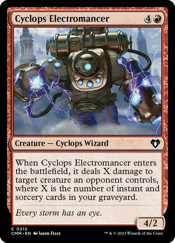 Cyclops Electromancer - Commander Masters - English - NM - MTG