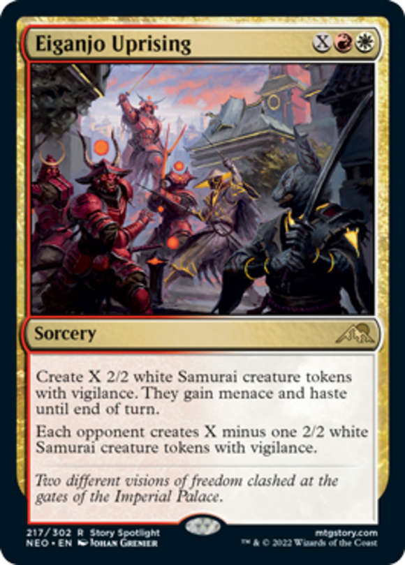 Eiganjo Uprising - Kamigawa: Neon Dynasty - English - NM - MTG
