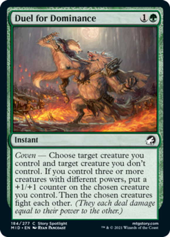 Duel for Dominance - Innistrad: Midnight Hunt - English - NM - MTG