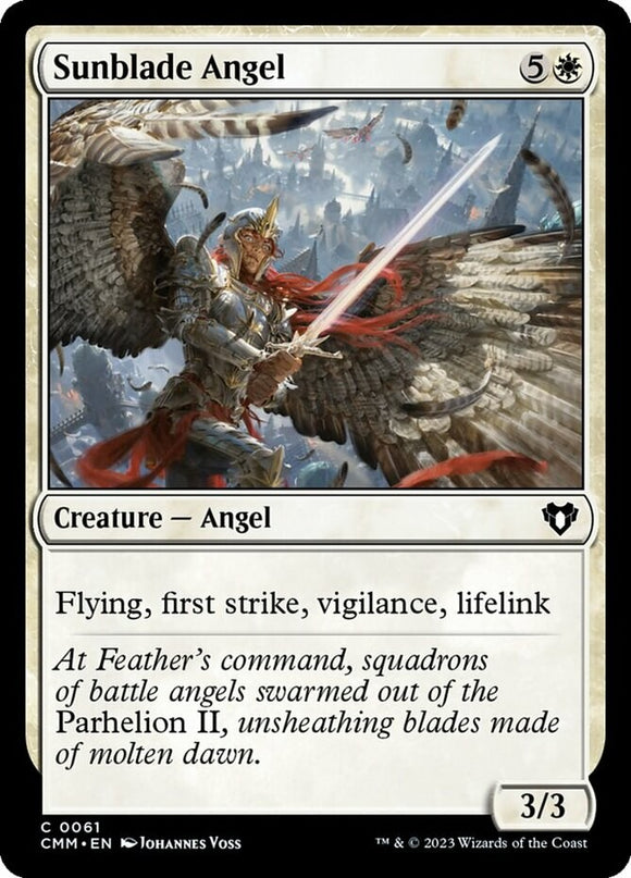 Sunblade Angel - Commander Masters - English - NM - MTG