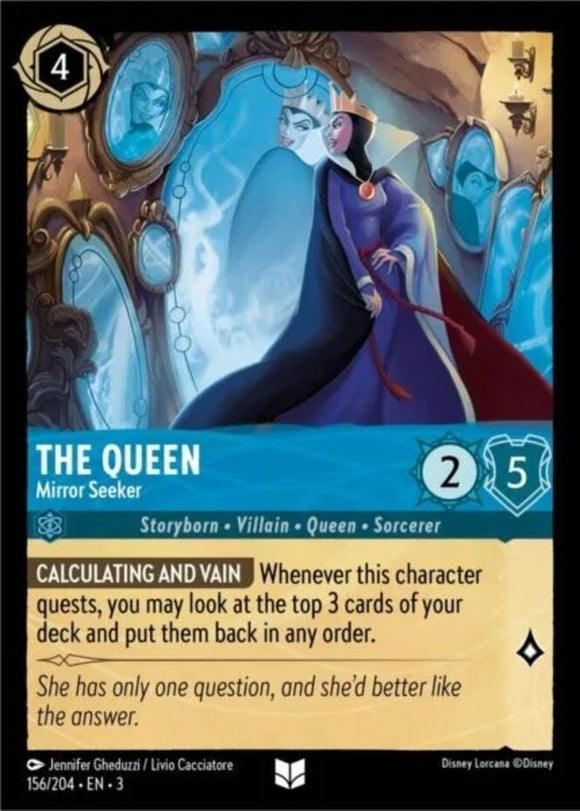 The Queen - Mirror Seeker - 156/204 - Uncommon - Into the Inklands NM