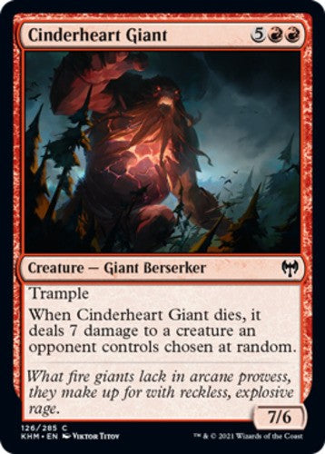 Cinderheart Giant - Kaldheim - English - NM - MTG
