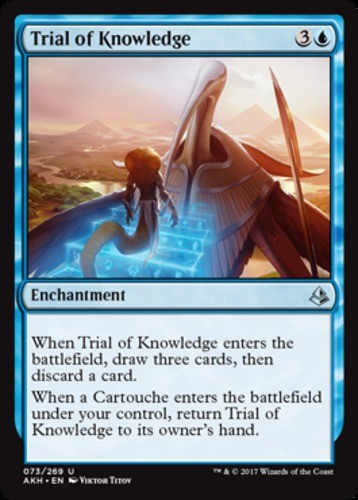 Trial of Knowledge - Amonkhet - English - NM - MTG