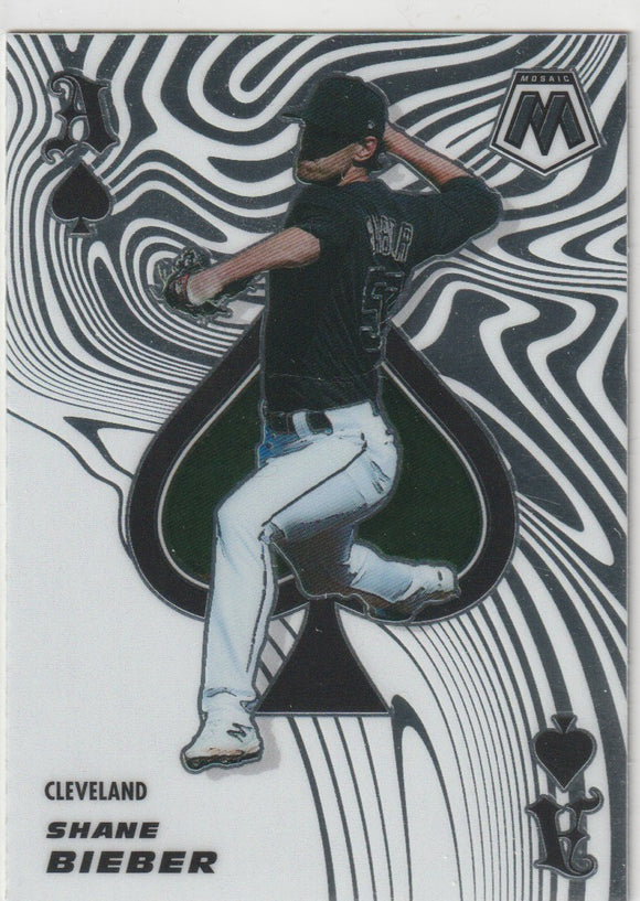 2021 Panini Mosaic Aces #4 Shane Bieber
