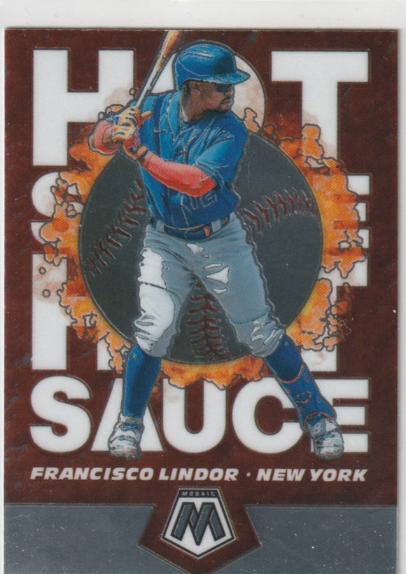 2021 Panini Mosaic Hot Sauce #2 Francisco Lindor