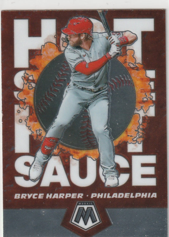 2021 Panini Mosaic Hot Sauce #3 Bryce Harper