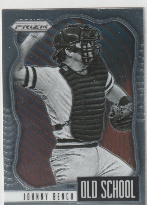 2021 Panini Prizm Old School #8 Johnny Bench