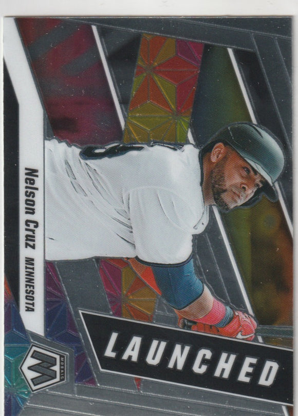 2021 Panini Mosaic Launched #3 Nelson Cruz