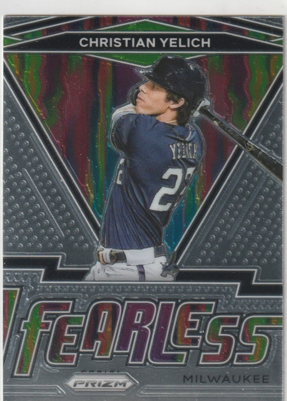 2021 Panini Prizm Fearless #14 Christian Yelich