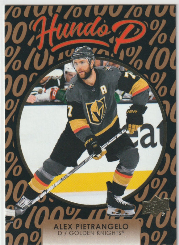 2021-22 Upper Deck Hundo P Gold #HP6 Alex Pietrangelo
