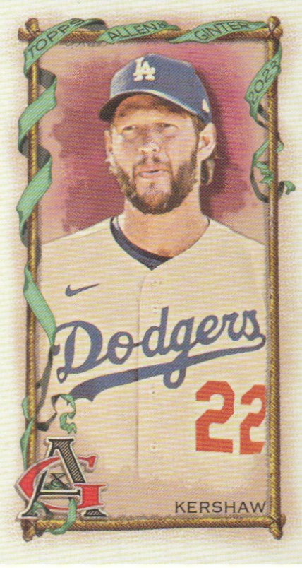 2023 Topps Allen and Ginter Mini #91 Clayton Kershaw