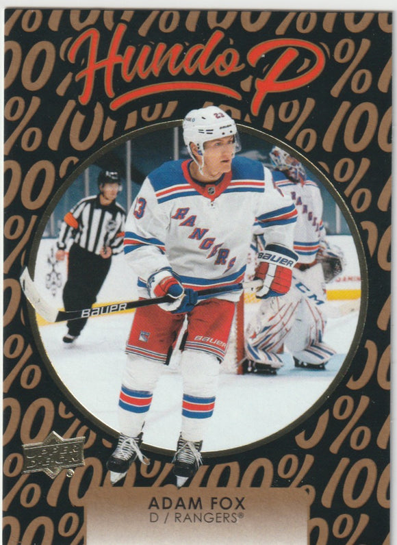 2021-22 Upper Deck Hundo P Gold #HP14 Adam Fox