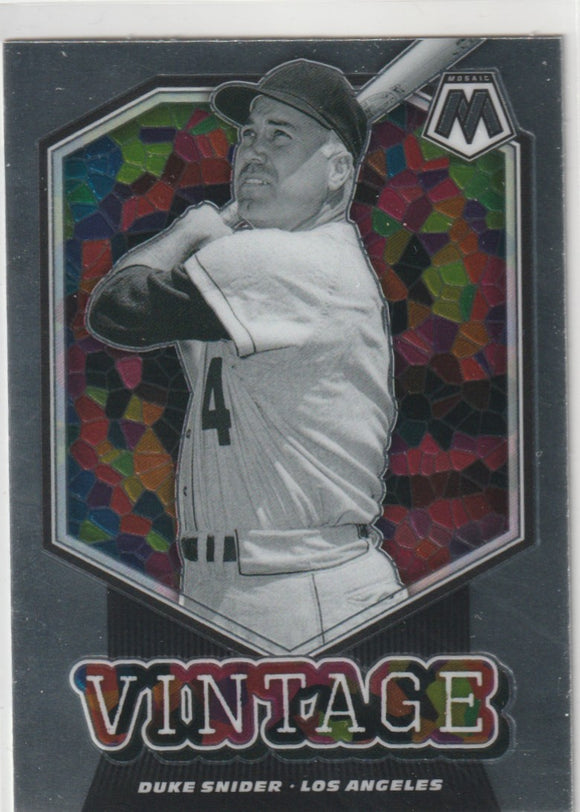 2021 Panini Mosaic Vintage #7 Duke Snider