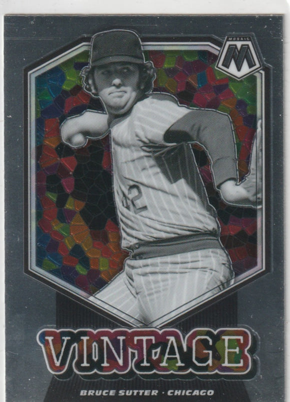 2021 Panini Mosaic Vintage #9 Bruce Sutter