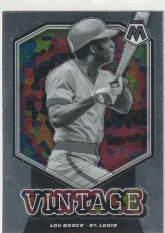2021 Panini Mosaic Vintage #8 Lou Brock