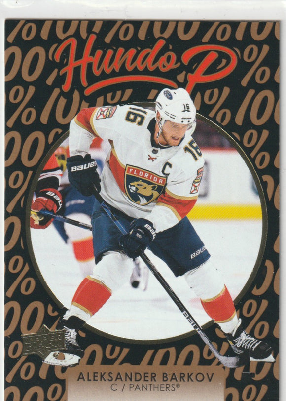 2021-22 Upper Deck Hundo P Gold #HP23 Aleksander Barkov