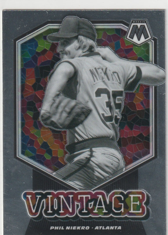 2021 Panini Mosaic Vintage #13 Phil Niekro