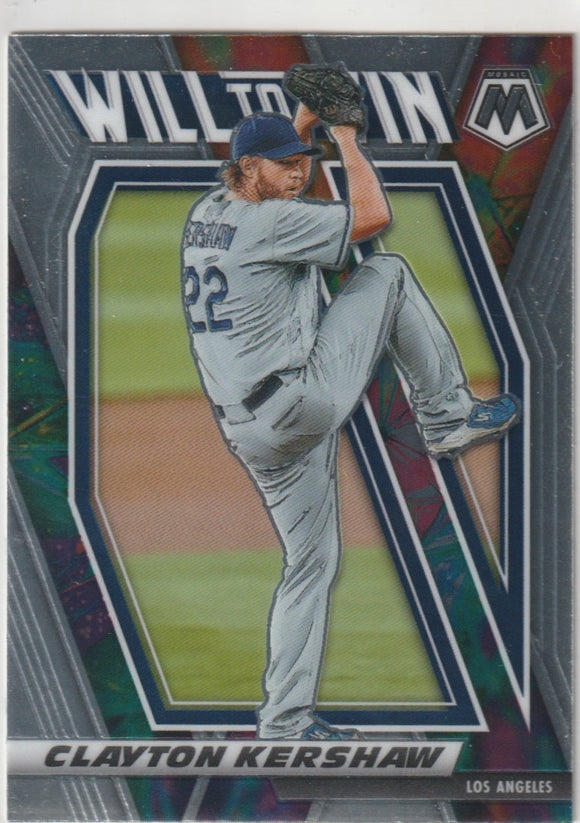 2021 Panini Mosaic Will to Win #5 Clayton Kershaw